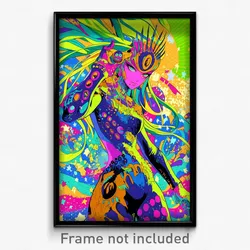 Art Poster - Artistic Tostada (Psychedelic Trippy Weird 11x17 Cartoon Print)