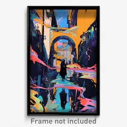 Art Poster - Voluminous Sewer (Psychedelic Trippy Weird 11x17 Print)
