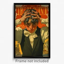 Spanish Movie Poster - Boy Feeling Dread, Posh White Bow (Spain Film Art Print)