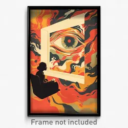 Russian Movie Poster - Distinct Window (Russia Psychedelic Art Retro Film Print)