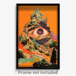 French Movie Poster - Adorable Pillow (France Psychedelic Art Retro Film Print)