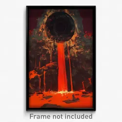 Greek Movie Poster - Striking Crater (Greece Psychedelic Art Retro Film Print)