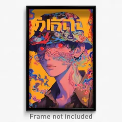 Thai Movie Poster - Man Feeling Disheartened, Wavy Hat (Thailand Film Art Print)