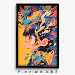 Art Poster - Cute Academy (Psychedelic Trippy Weird 11x17 Print)