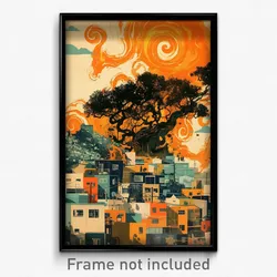 Icelandic Movie Poster - Pleasant American City (Iceland Retro Film Art Print)