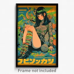 Indonesian Movie Poster - Woman Feeling Discontentment. Ribbed Legwear