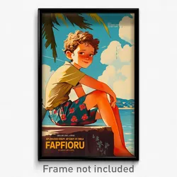 French Movie Poster - Boy Feeling Self Pity, Royal Print Shorts (Art Print)