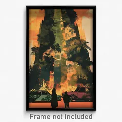 Indonesian Movie Poster - Green Gorge (Indonesia Retro Film Art Print)
