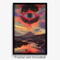 Art Poster - Long Channel (Psychedelic Trippy Weird 11x17 Print)