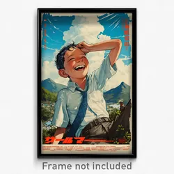 Indonesian Movie Poster - Boy Feeling Joy, Wild Blue Necktie (Art Print)
