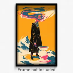 Greek Movie Poster - Vast Corner, (Greece Psychedelic Art Retro Film Print)