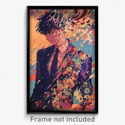 Anime Art Poster - Man Feeling Enchanted, Prestigious Business Suit (Print)