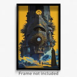 Movie Art Poster - Rare Gate (Psychedelic Trippy Weird Retro Cartoon Film Print)