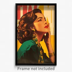 Mexican Movie Poster - Woman Feeling Paranoid, Famous Crescent Earrings (Print)