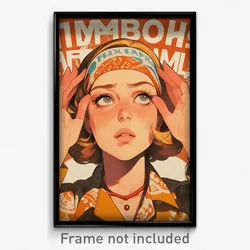 Russian Movie Poster - Girl Feeling Alarm, Superb Sweatband (Russia Art Print)
