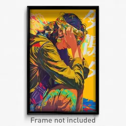 Bollywood Movie Poster - Girl Feeling Agitation, Yellow Multicolored Hairband