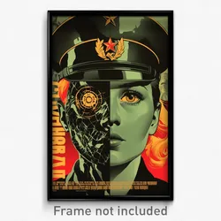 Russian Movie Poster - Coarse Commune (Russia Psychedelic Art Retro Film Print)