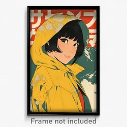 Japanese Movie Poster - Girl Feeling Adoration, Advanced Hooded Jacket (Print)