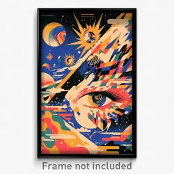 Spanish Movie Poster - Graceful Aurora (Spain Psychedelic Art Retro Film Print)
