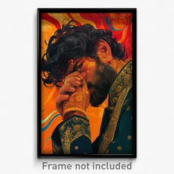 Bollywood Movie Poster - Man Feeling Rash, Rundown Lace (India Hindi Art Print)