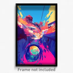 Art Poster - Rural Slide (Psychedelic Trippy Weird 11x17 Print)