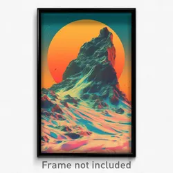 German Movie Poster - Basic Tundra (Germany Psychedelic Art Retro Film Print)