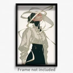 Art Poster - Woman Feeling Spite Wearing Different Holding Ribbon (Print)
