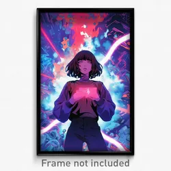 Movie Art Poster - Woman Feeling Frustrated, Second Hand Brown Sweater Vest