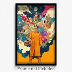 Bollywood Movie Poster - Dreary Small Town (India Retro Hindi Film Art Print)