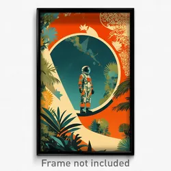 German Movie Poster - Unwelcoming Spaceship (Germany Retro Film Art Print)