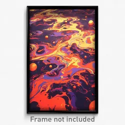 Art Poster - Great Abyss (Psychedelic Trippy Weird 11x17 Print)