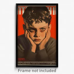 Russian Movie Poster - Boy Feeling Cruelty, Gray Beige Sweater (Art Print)