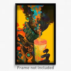 Art Poster - Warlike Ice Machine (Psychedelic Trippy Weird 11x17 Print)