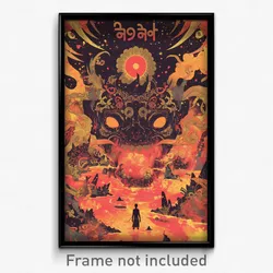 Thai Movie Poster - Spherical Derelict (Thailand Retro Film Art Print)