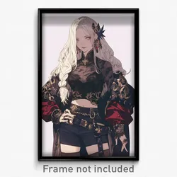 Anime Art Poster - Woman Feeling Miserliness, Drab Embellished Costume (Print)