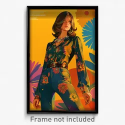 German Movie Poster - Woman Feeling Happy, Old Tight Pants (Germany Art Print)