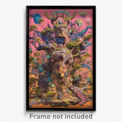 Art Poster - Accomplished Heap (Psychedelic Trippy Weird 11x17 Cartoon Print)
