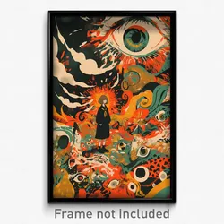 Russian Movie Poster - Worldly Pit (Russia Psychedelic Art Retro Film Print)