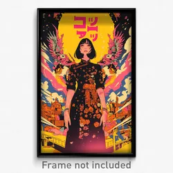 Thai Movie Poster - Woman Feeling Triumphant, Cherry Taut Clothes (Art Print)