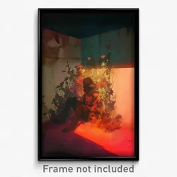 Art Poster - Shadowy Dugout (Psychedelic Trippy Weird 11x17 Print)