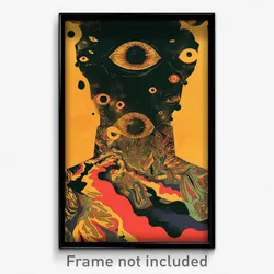 Spanish Movie Poster - Enchanting Dike (Spain Psychedelic Art Retro Film Print)