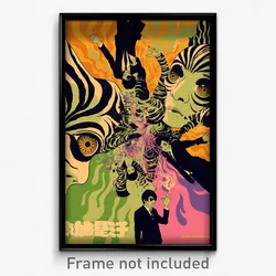 Chinese Movie Poster - Wild Slide (China Psychedelic Art Retro Film Print)