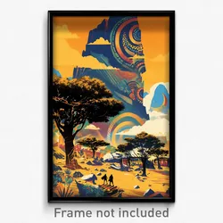 Brazilian Movie Poster - Zigzag Bivouac (Brazil Retro Film Art Print)