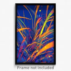 Art Poster - Accurate Grass (Psychedelic Trippy Weird 11x17 Cartoon Print)