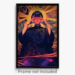 French Movie Poster - Boy Feeling Serenity, Mysterious Taut Clothes (Art Print)