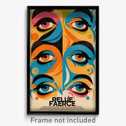 French Movie Poster - Wide Ledge (France Psychedelic Art Retro Film Print)