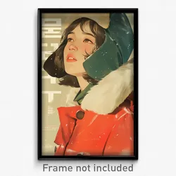 Korean Movie Poster - Woman Feeling Insecurity, Acclaimed Winter Uniform (Print)