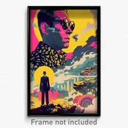 German Movie Poster - Silent Pound (Germany Psychedelic Art Retro Film Print)