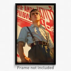 Russian Movie Poster - Boy Feeling Dominant, Gray Bolo Tie (Russia Art Print)