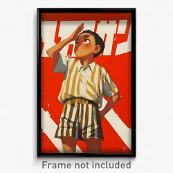 Indonesian Movie Poster - Boy Feeling Anticipating, Smooth Striped Shorts